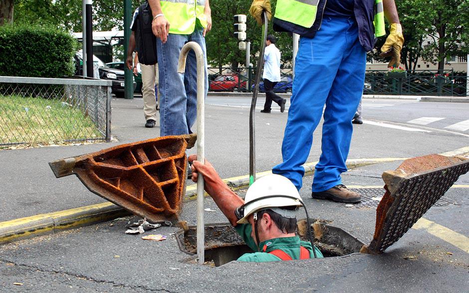travaux assainissement Les Lilas